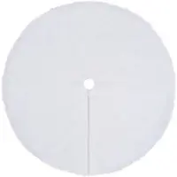 vidaXL Kerstboomrok Wit 122 cm Imitatiebont