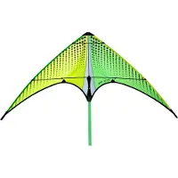 Prism stuntvlieger Neutrino 100 cm nylon/carbon groen/geel
