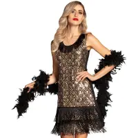 Boland - Jurk Flapper peacock (L) - Volwassenen - Charleston - 20's - Roaring Twenties