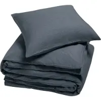 Yumeko Dekbedovertrek set Gewassen Linnen 140x220 Blauw - Eco, Bio & Fairtrade
