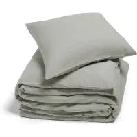 Yumeko Dekbedovertrek set Gewassen Linnen 140x220 Groen - Eco, Bio & Fairtrade