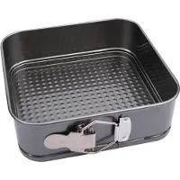 Ziva vierkante bakvorm met veer (20 x 20 x 6,5cm) - Ideale accessoire voor ovens, Instant Pot multicookers & Instant Vortex Airfryers