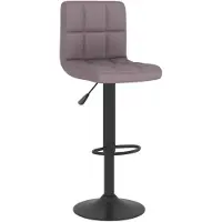 vidaXL Barkruk, taupe, gestoffeerd