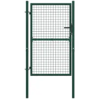 vidaXL Hekpoort staal 100x150 cm groen
