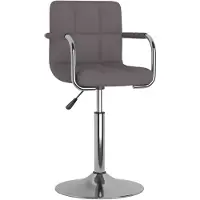 vidaXL Barkruk stof taupe