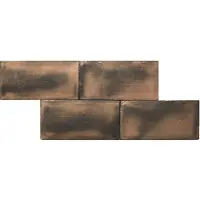 Terre d'Azur Spatula Metallo wandtegel 10x20cm goud mat - 26 stuks per doos