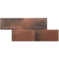 Terre d'Azur Terre-Spatula wandtegel 10x20cm brons