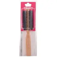 Beter - HAIR BRUSH round with mixed bristles & oak body 45 mm 1 pz