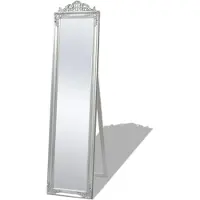 vidaXL Vrijstaande spiegel Barok 160x40cm zilver