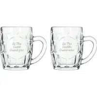 Libbey Bierpul gegraveerd - 55cl - Le Plus Gentil Grand-père & La Plus Gentille Grand-mère