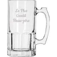 Libbey Bierpul gegraveerd - 1ltr - Le Plus Gentil Beau-père