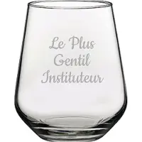 Pasabahce Drinkglas gegraveerd - 42,5cl - Le Plus Gentil Instituteur