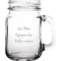 Fusion Drinkglas gegraveerd - 45cl - La Plus Sympa des Belles-mères