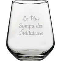 Pasabahce Drinkglas gegraveerd - 42,5cl - Le Plus Sympa des Instituteurs
