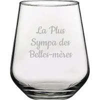Pasabahce Drinkglas gegraveerd - 42,5cl - La Plus Sympa des Belles-mères