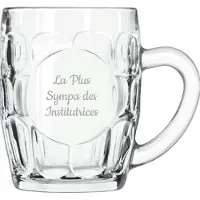 Libbey Bierpul gegraveerd - 55cl - La Plus Sympa des Institutrices