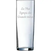 Arcoroc Longdrinkglas gegraveerd - 31cl - La Plus Sympa des Grands-mères