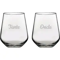 Pasabahce Drinkglas gegraveerd - 42,5cl - Tante & Oncle