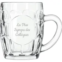 Libbey Bierpul gegraveerd - 55cl - La Plus Sympa des Collègues