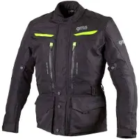 GMS Gear Zwarte Neon Textiele Motorjas Maat S