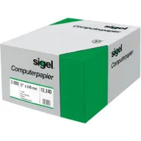Sigel 36243. Aanbevolen gebruik: Universeel, Kleur van het product: Wit, Media gewicht: 56 g/m². Vellen per pak: 1200 vel