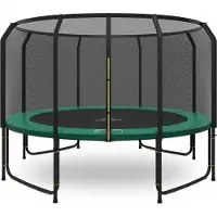 Magic Jump Fiber trampoline 427 cm Groen met veiligheidsnet