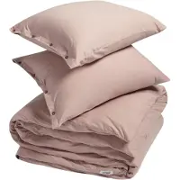 Yumeko Dekbedovertrek set Jersey Katoen 200x220 Roze - Eco, Bio & Fairtrade
