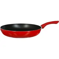 Secret De Gourmet Aluminium inductie koekenpan - 30 cm, Rood/Zwart