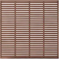 vidaXL Louvre schutting 180x180 cm HKC bruin