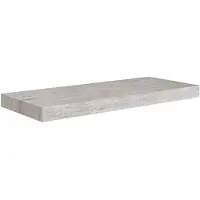 vidaXL Wandschap zwevend 60x23,5x3,8 cm MDF betongrijs