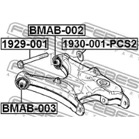 FEBEST BMAB-002 Draagarmrubber