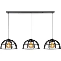 Lucide DIKRA - Hanglamp - Ø 40 cm - 3xE27 - Zwart