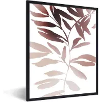 PosterMonkey Fotolijst incl. Poster - Bladeren - Design - Abstract - 60x80 cm - Posterlijst