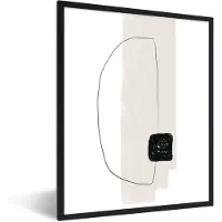 PosterMonkey Fotolijst incl. Poster - Abstract - Pastel - Minimalisme - 30x40 cm - Posterlijst