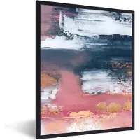 PosterMonkey Fotolijst incl. Poster - Abstract - Verf - Design - 30x40 cm - Posterlijst