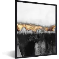 PosterMonkey Fotolijst incl. Poster - Gold - Chic - Abstract - 30x40 cm - Posterlijst