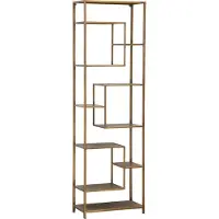 Ptmd collection PTMD Duana Playful gold iron open cabinet high