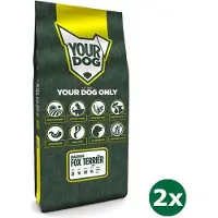 Yourdog 2x12 kg fox terriËr draadhaar pup hondenvoer