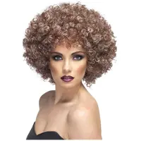 Smiffys Smiffy's Afro pruik - beige haar - krullen - seventies - carnaval - volwassenen
