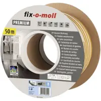 Fix-o-moll - Tochtband - E Profiel - 50m X 9 Mm - 2-3.5mm - Wit E-profiel