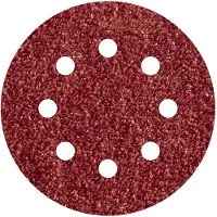 Wolfcraft - Schuurpapier set 125mm – 25 stuks - Korrel 80 – Voor excentrische schuurmachines - 2070100
