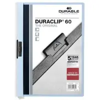 Durable Duraclip Klemmap A4, 1-60 vel, Lichtblauw