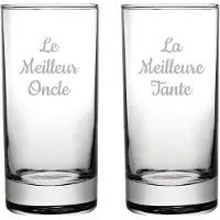 Fusion Longdrinkglas gegraveerd - 28,5cl - Le Meilleur Oncle & La Meilleure Tante