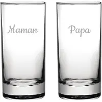 Fusion Longdrinkglas gegraveerd - 28,5cl - Maman & Papa