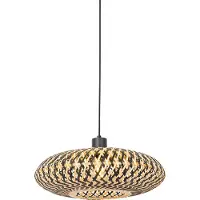 QAZQA Oosterse hanglamp zwart bamboe 40 cm - Ostrava