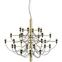 Flos 2097 Sarfatti kroonluchter LED Messing 30 lampen