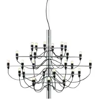 Flos 2097 Sarfatti kroonluchter LED Chroom 30 lampen