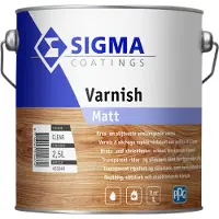 Sigma Varnish Ultra Matt - Op Kleur Gemengd - 2,5L