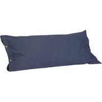 Yumeko Kussensloop Jersey Katoen 40x80 Blauw - Eco, Bio & Fairtrade