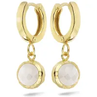 Casa Jewelry Oorringen Amalfi Maansteen - Goud Verguld